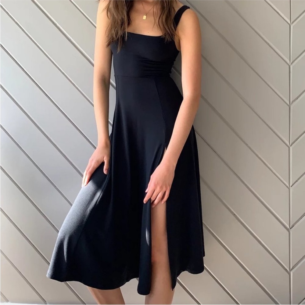 Wilfred Free Libra Midi Dress in Navy XS